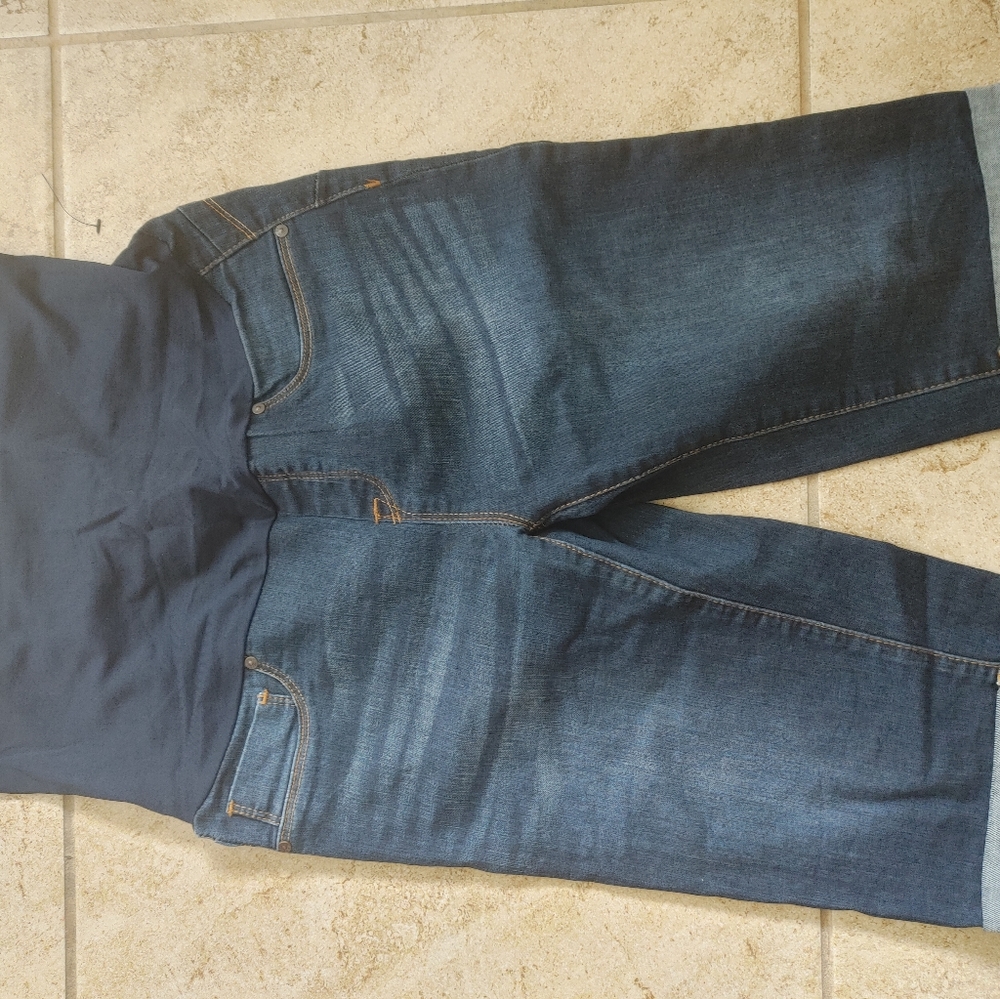 Maternity jeans shorts